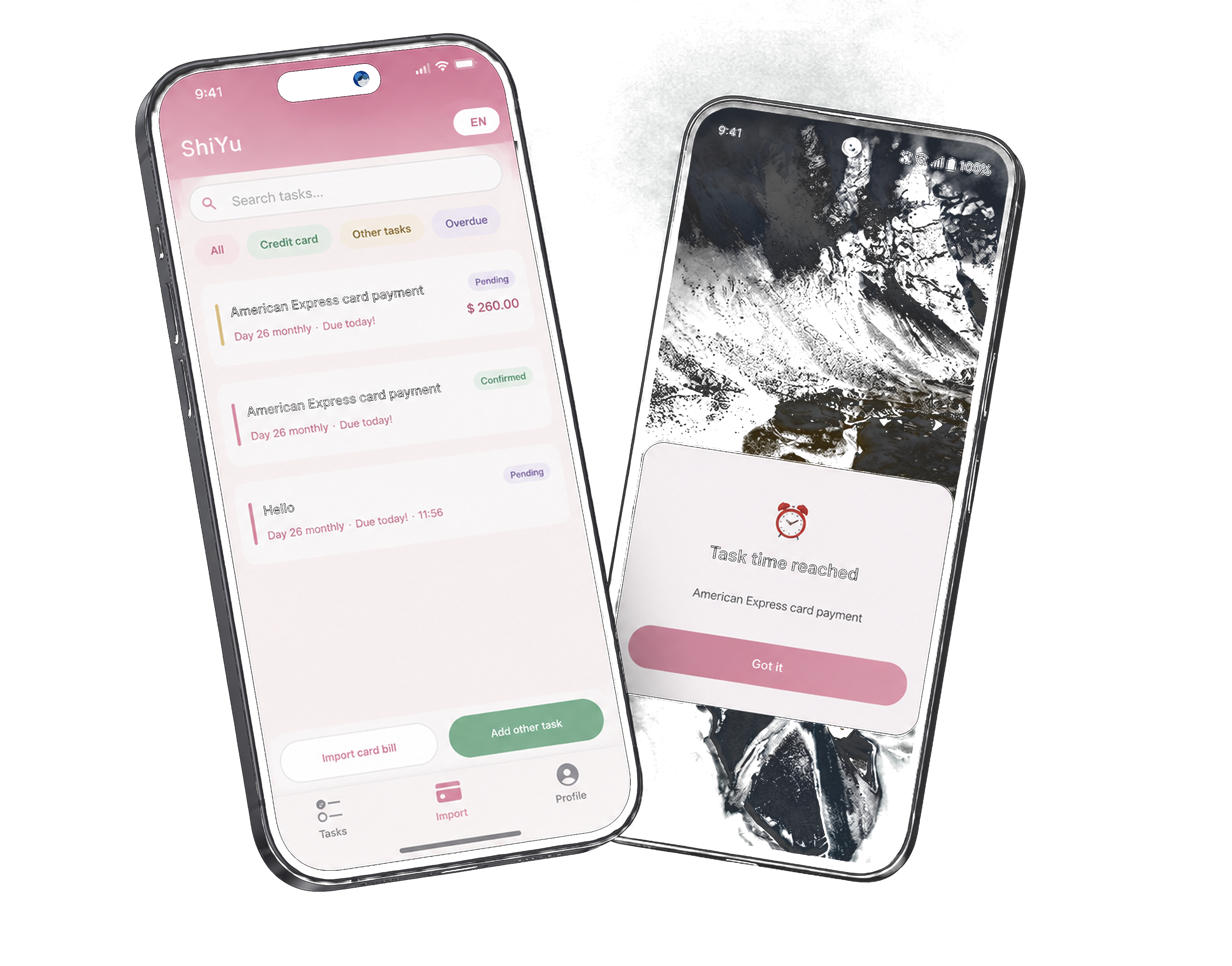 ShiYu iPhone overview and Android repayment reminder